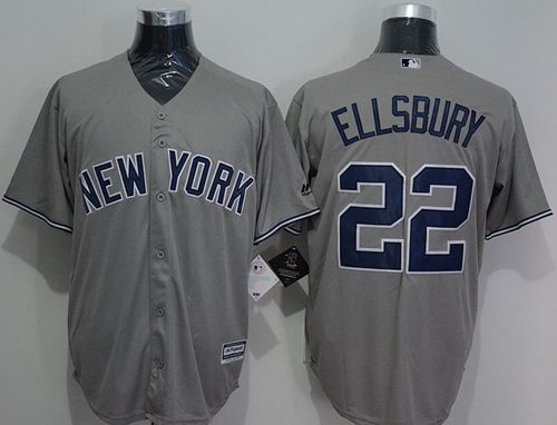 Yankees #22 Jacoby Ellsbury Grey New Cool Base Stitched MLB Jersey